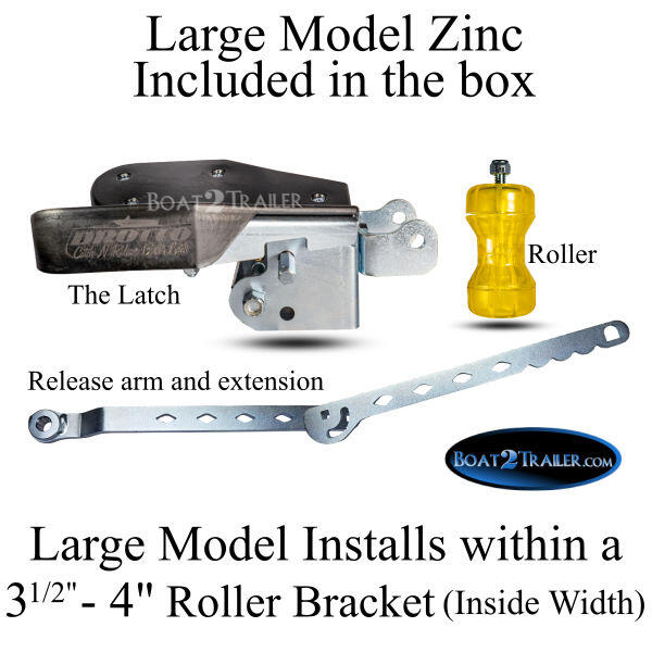 Drotto Latch Large with Roller Auto Boat Loading System Boat2Trailer
