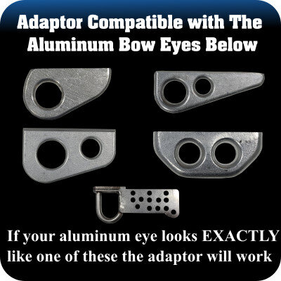 Aluminum eye adaptor compatible eyes