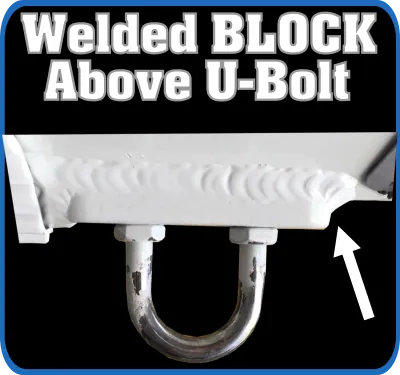 Aluminum Welded Block Above Eye